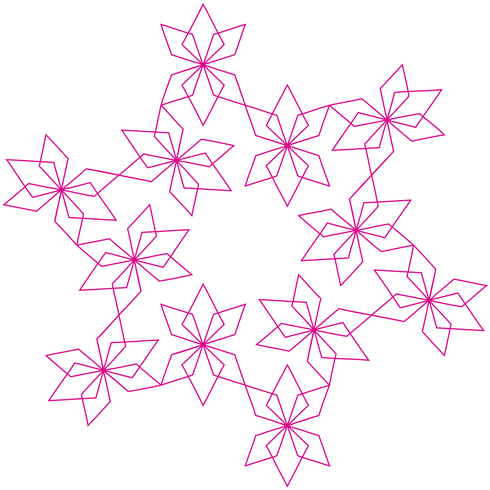 Origami Wreath Block